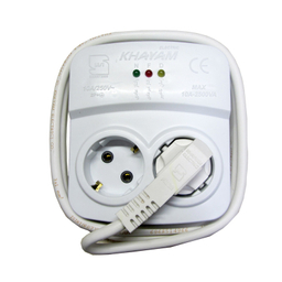 محافظ ولتاژ خیام الکتریک مدل دو شاخه ارت دار 1.8