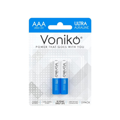 باتری نیم قلمی ونیکو مدل LR03 بسته 2 عددی