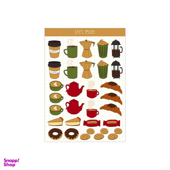 برچسب بیگای استودیو مدل قهوه کد 02
