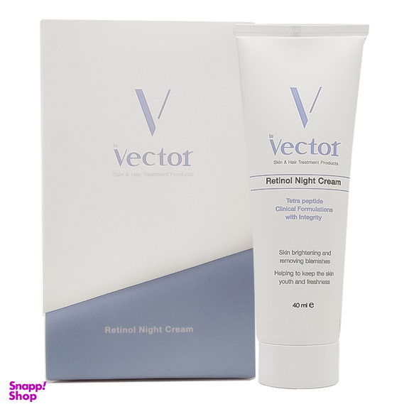 کرم شب ضد پیری وکتور مدل Retinol حجم 40 میلی لیتر