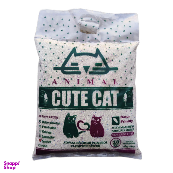 خاک بستر گربه کیوت کت مدل گرانول میکس معطر و دانه رنگی وزن 10 کیلوگرم