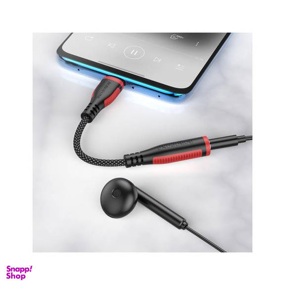 مبدل AUX OTG به USB-C بروفون مدل BV17