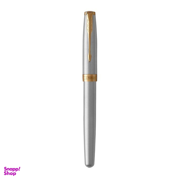 خودنویس پارکر سونت تمام استیل گیره طلا کد 441931505