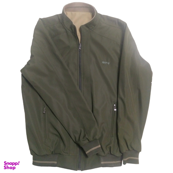 کاپشن بهاره دورو مردانه آرپو مدل اروند رنگ زیتونی