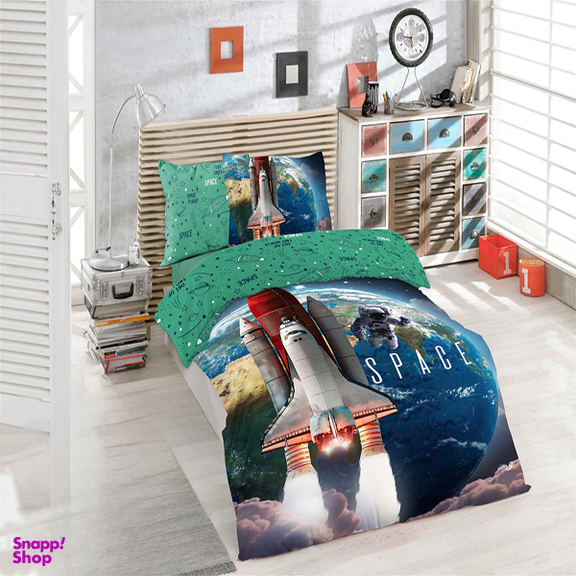 لحاف یک نفره 5 تکه مدل شاتل کد 1601 سایز 120×200 سانتی متر