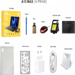 تبلت 10 اینچ ایکس پرایم مدل A15 Max ظرفیت 256 گیگابایت رم 8 گیگابایت