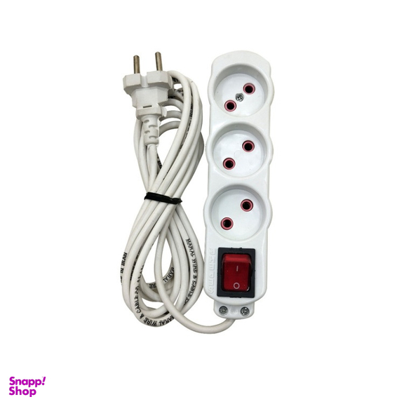 چندراهی برق سپهر الکتریک مدل 3 پریز 1/5 متر