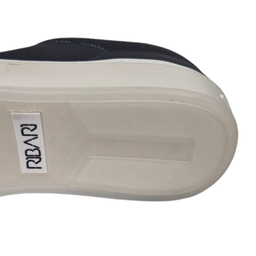 کفش طبی مردانه چرم ریباری مدل P2 رنگ آبی تیره