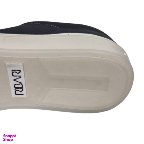 کفش طبی مردانه چرم ریباری مدل P2 رنگ آبی تیره