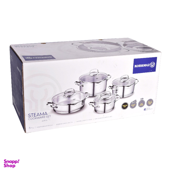سرویس پخت و پز 8 پارچه کرکماز مدل Steama کد 1999
