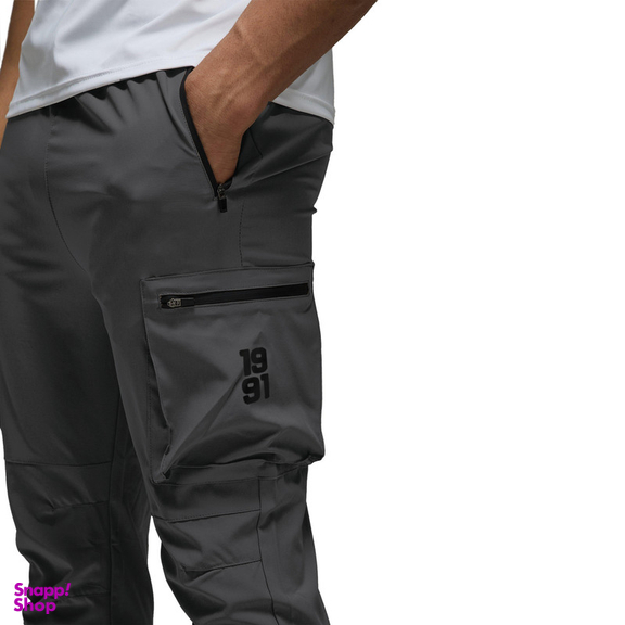 شلوار ورزشی مردانه نوزده نودیک مدل کارگو SH1963 DG رنگ طوسی