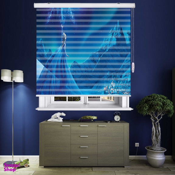 پرده زبرا زیو مدل K3123 سایز 150x150 سانتی متر