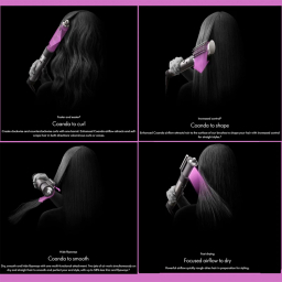 سشوار برس دار حالت دهنده دایسون مدل Airwrap id HS08 VBTO Straight and Wavy