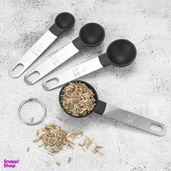 پیمانه اندازه‌گیری قهوه و ادویه شنگیا مدل ml بسته 8 عددی