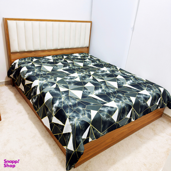 سرویس ملحفه دو نفره چهار تکه ناتوسا مدل هندسی کد 180