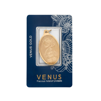 شمش طلا 18 عیار ونوس مدل نیک شمش طرح وان یکاد