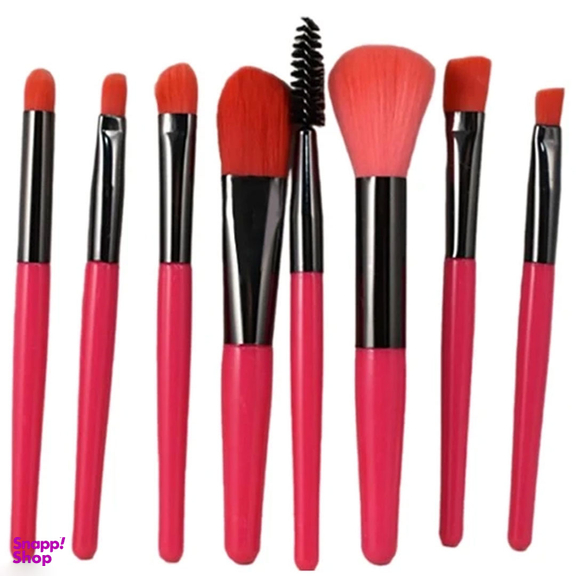 ست براش آرایشی مدل مینی کد 100 مجموعه 8 عددی