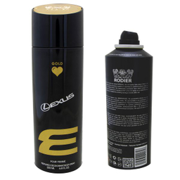اسپری بدن زنانه رودیر مدل LEXUS GOLD حجم 200 میلی لیتر