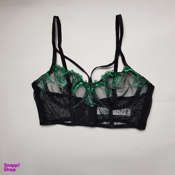 ست شورت و سوتین زنانه برتا مدل توری کد 1031ZG رنگ مشکی