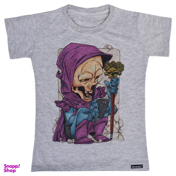 تیشرت آستین کوتاه دخترانه 27 مدل Skull Violet کد MH778