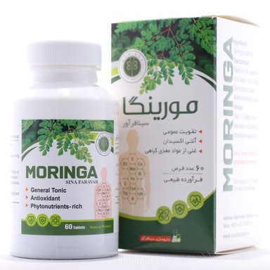 قرص مورینگا سینا فرآور بسته 60 عددی