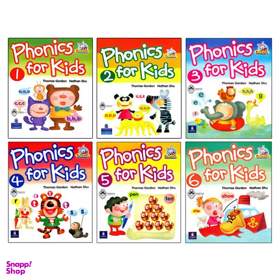 کتاب Phonics For Kids اثر Thomas Gordon And Nathan Shu انتشارات اشتیاق نور شش جلدی