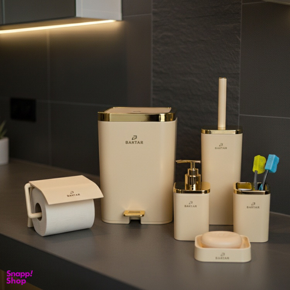 ست سرویس بهداشتی برتر مدل لیدوما کد 01 مجموعه ۶ عددی