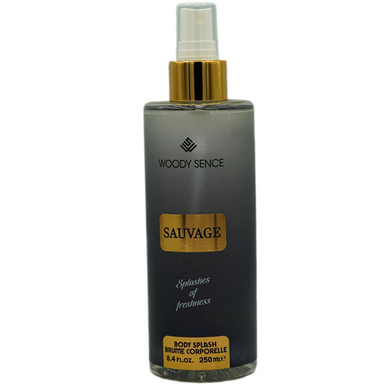 بادی اسپلش مردانه وودی سنس مدل SAUVAGE حجم 250 میلیلیتر