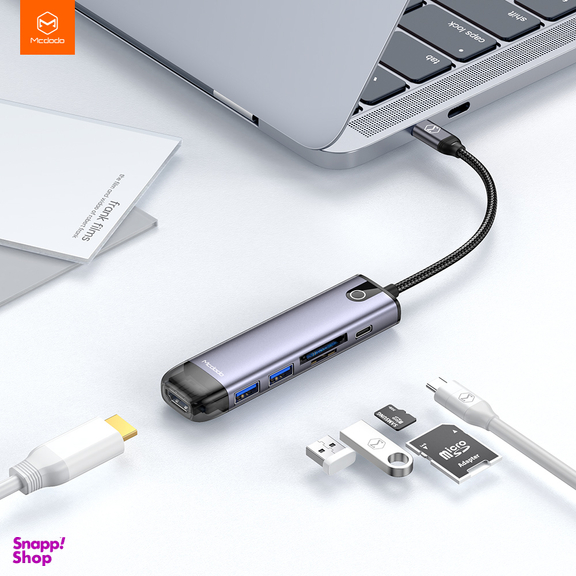 هاب 6 پورت USB-C مک دودو مدل HU-7740