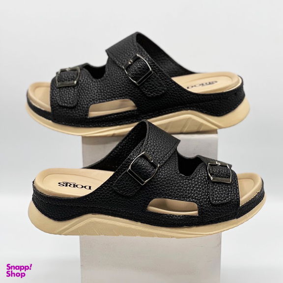 صندل زنانه دوریس مدل شهبانو طبی رنگ مشکی