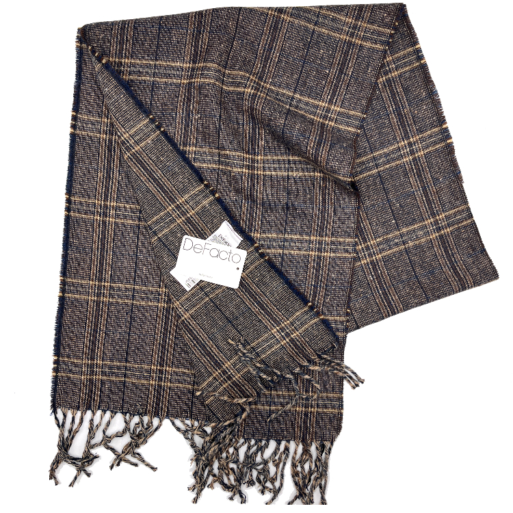 شال گردن مردانه دفکتو طرح چهارخانه کد 605