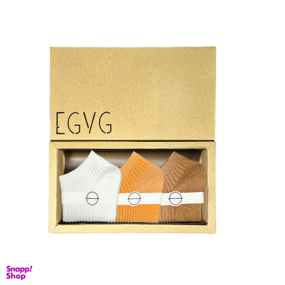 جوراب زنانه egvg طرح کبریتی کد w2-116 بسته 3 عددی