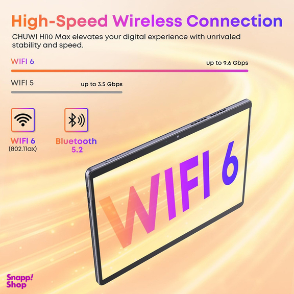 تبلت 12.96 اینچ چووی مدل Hi10 Max N150 با ظرفیت 512 گیگابایت و رم 12 گیگابایت، رزولوشن دوربین 8 مگاپیکسل، پشتیبانی از کیبورد و قلم