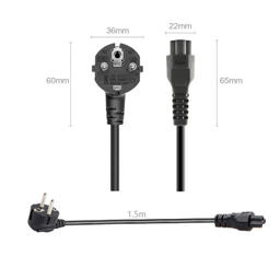 کابل برق سه پین لپ تاپ گیگافلکس مدل DT-550 طول 1.5 متر