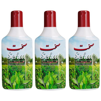 شامپو مو صحت مدل حنا حجم 300 میلی لیتر مجموعه 3 عددی