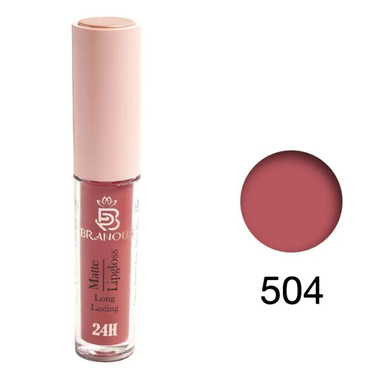 رژ لب مایع برانوس مدل Long Lasting کد 504 حجم 5 میلی لیتر