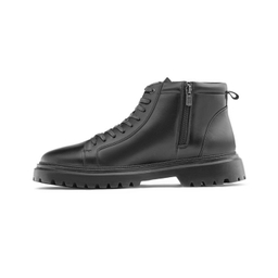 نیم بوت مردانه نوین چرم مدل 2543 MS3211 رنگ مشکی