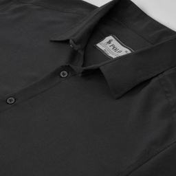 پیراهن آستین کوتاه پسرانه مدل 829002602 تترون رنگ مشکی