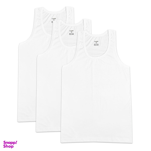 زیرپوش رکابی مردانه کلونت کد U104-3X رنگ سفید بسته 3 عددی