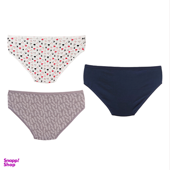 شورت زنانه اسلیپ نخی کوزا کد 1100 مجموعه 3 عددی