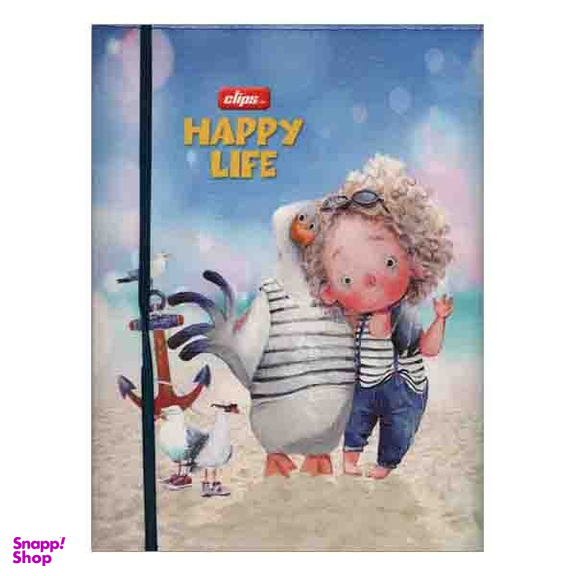 دفتر کلاسوری 100 برگ کلیپس مدل 05-PU-1428