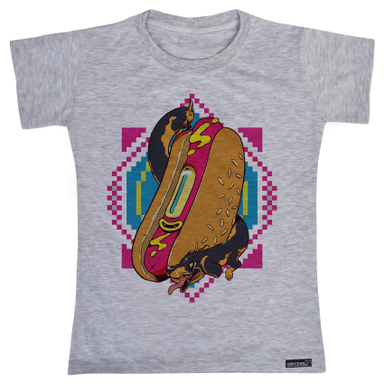 تیشرت آستین کوتاه پسرانه 27 مدل Hot Dog کد MH770
