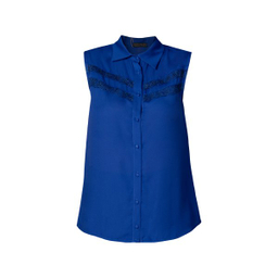 تاپ زنانه برنس مدل دوروتی رنگ آبی کاربنی