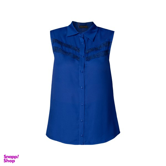 تاپ زنانه برنس مدل دوروتی رنگ آبی کاربنی