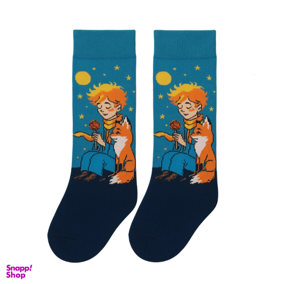 جوراب ساق دار مدل شازده کوچولو طرح شازده کوچولو و روباه