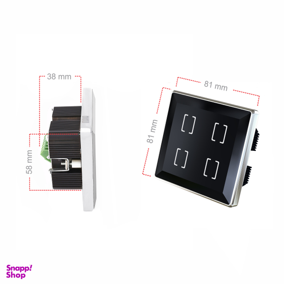 کلید لمسی چهارپل مایا مدل MT4ES11