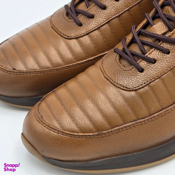 کفش راحتی مردانه شمس کد 08754 رنگ قهوه‌ای