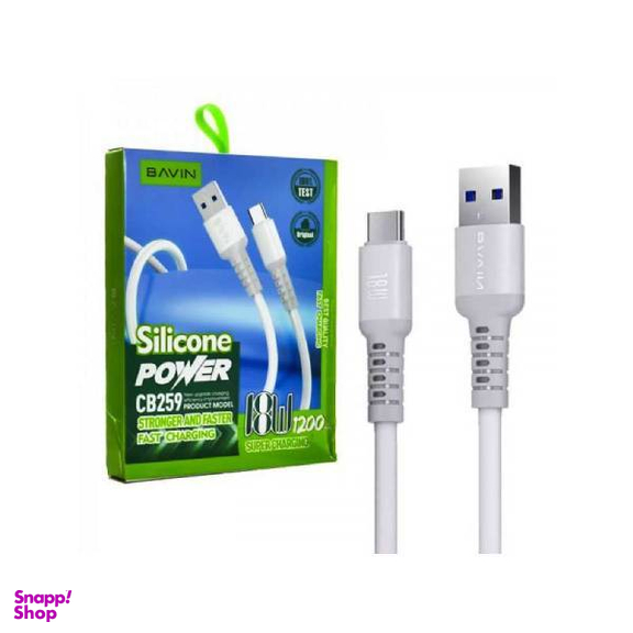 کابل USB به Type-C باوین مدل CB259 TC طول 1.2 متر