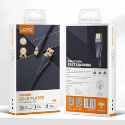 کابل شارژ USB به Type-C الدینیو مدل LS691 طول 1 متر