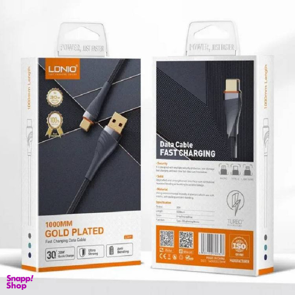 کابل شارژ USB به Type-C الدینیو مدل LS691 طول 1 متر